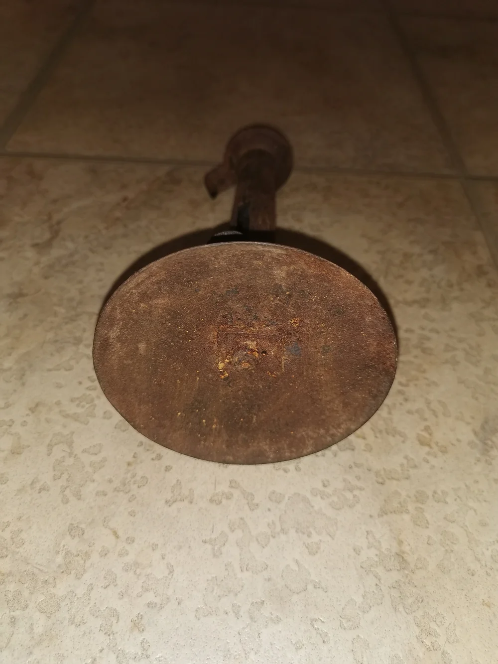 Antique Primitive Hog Sctaper Style Push-Up Candlestick Holder 7